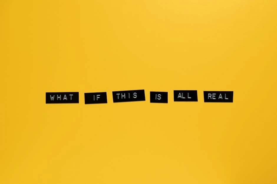 Minimalist text on vibrant yellow backdrop reading 'What if this is all real.'